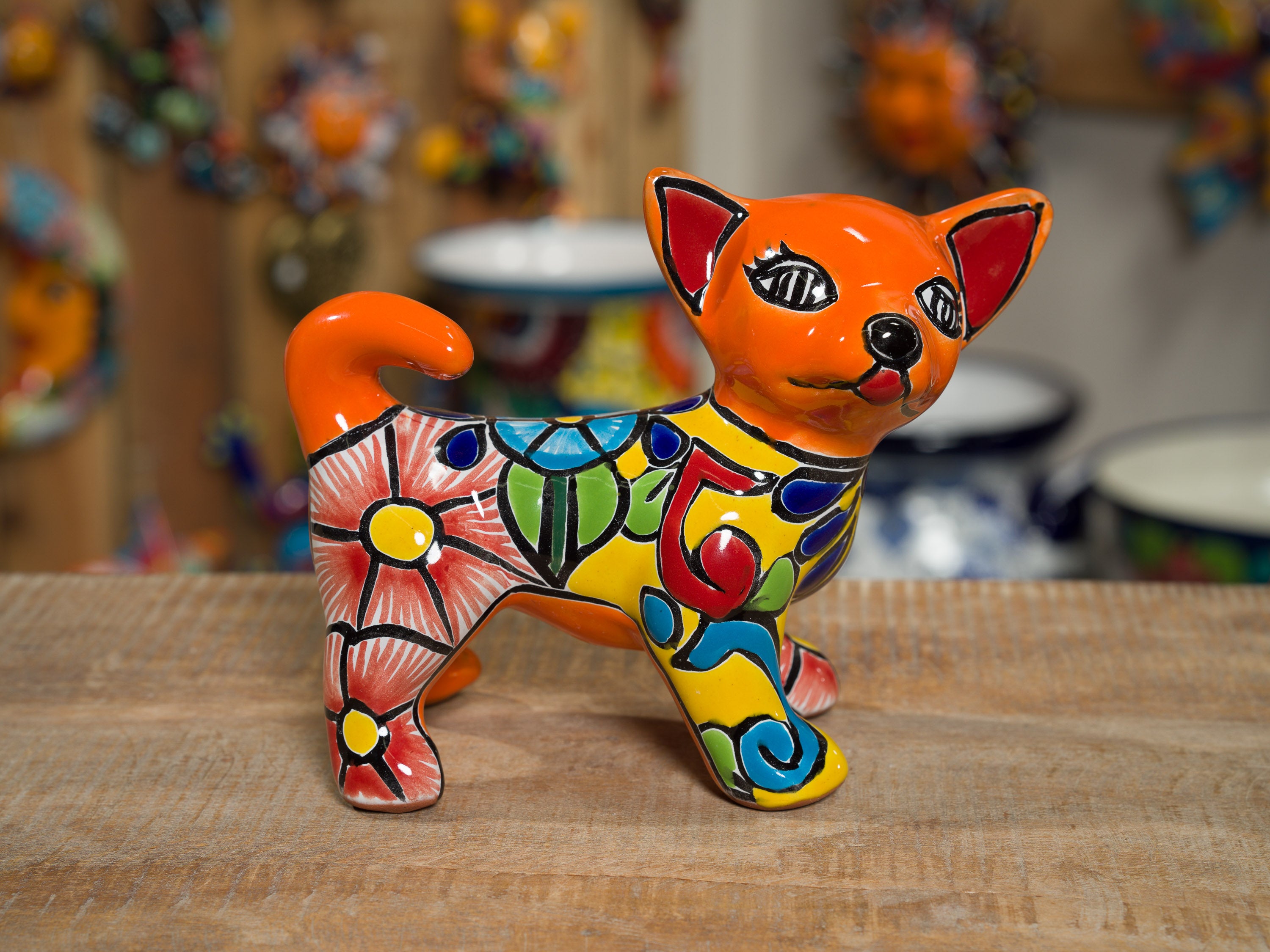 Chihuahua Dog Figurine Medium - Cobalt – Enchanted Talavera