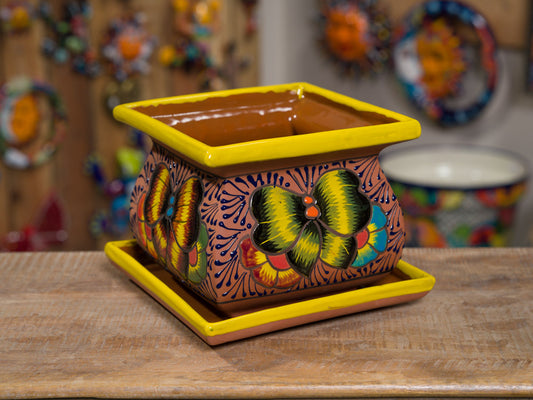 San Miguel Butterfly Planter Yellow