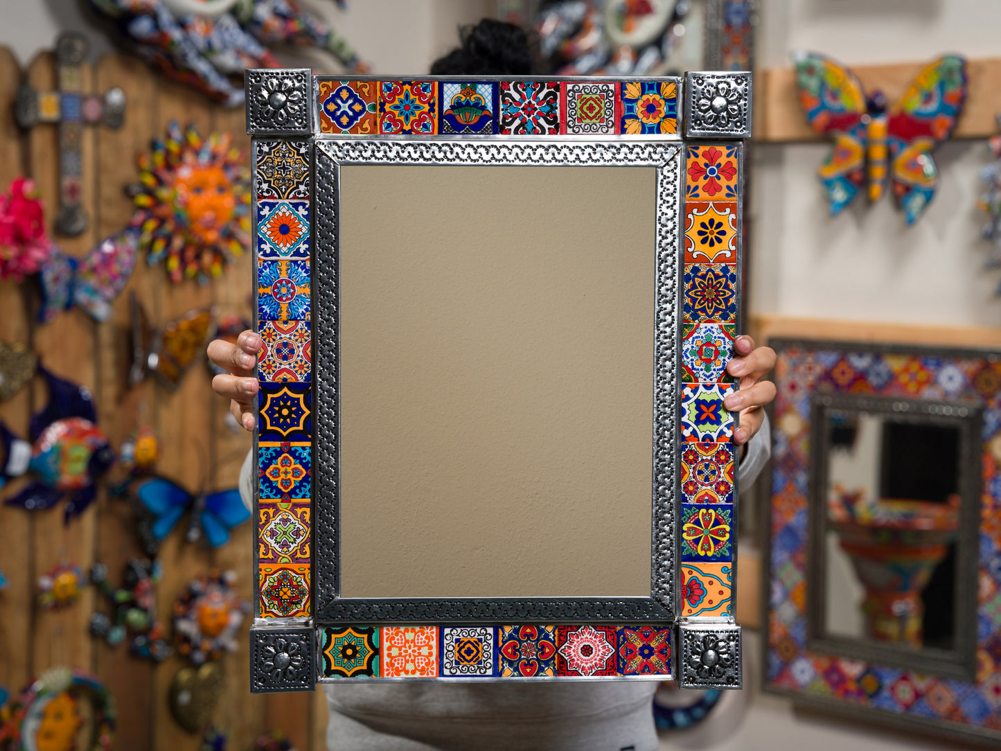Talavera Tiles Medium Mirror