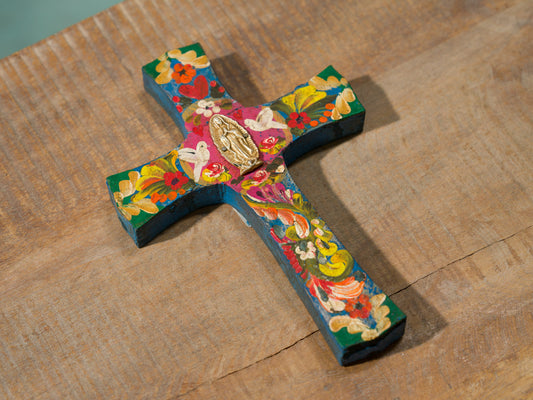 Wood "Milagro" Cross