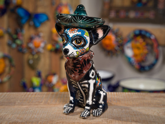 Premium Quality Chihuahua Sombrero Dog  Dia De Los Muertos