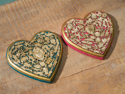 Small Wood "Milagro" Hearts