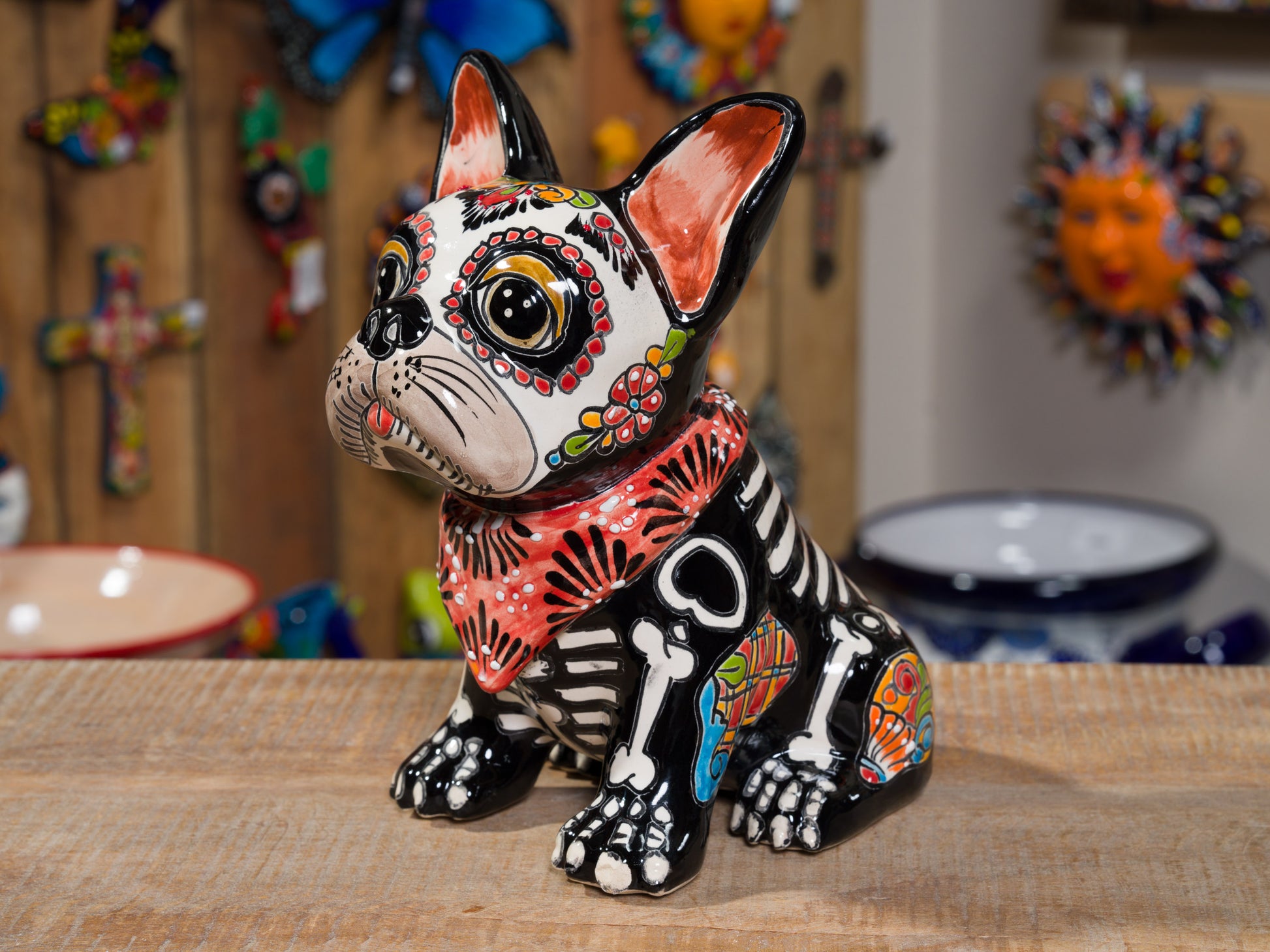 Talavera ceramic French Bulldog Frenchie Handmade in Mexico – Enchanted ...