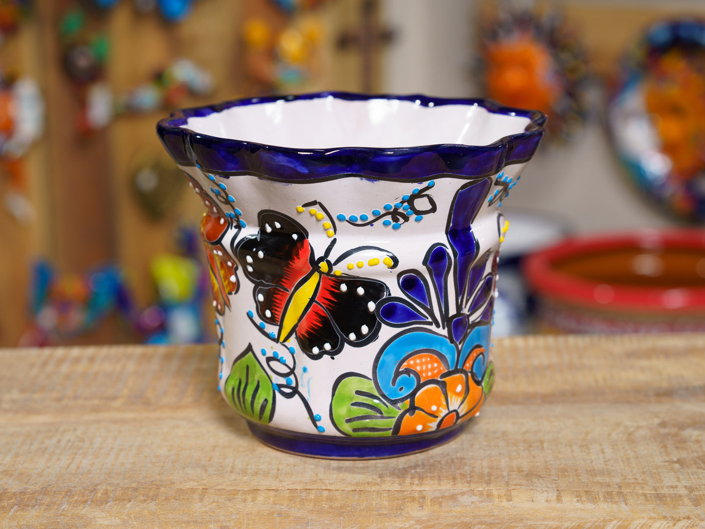 Small Scalloped Butterfly Planter