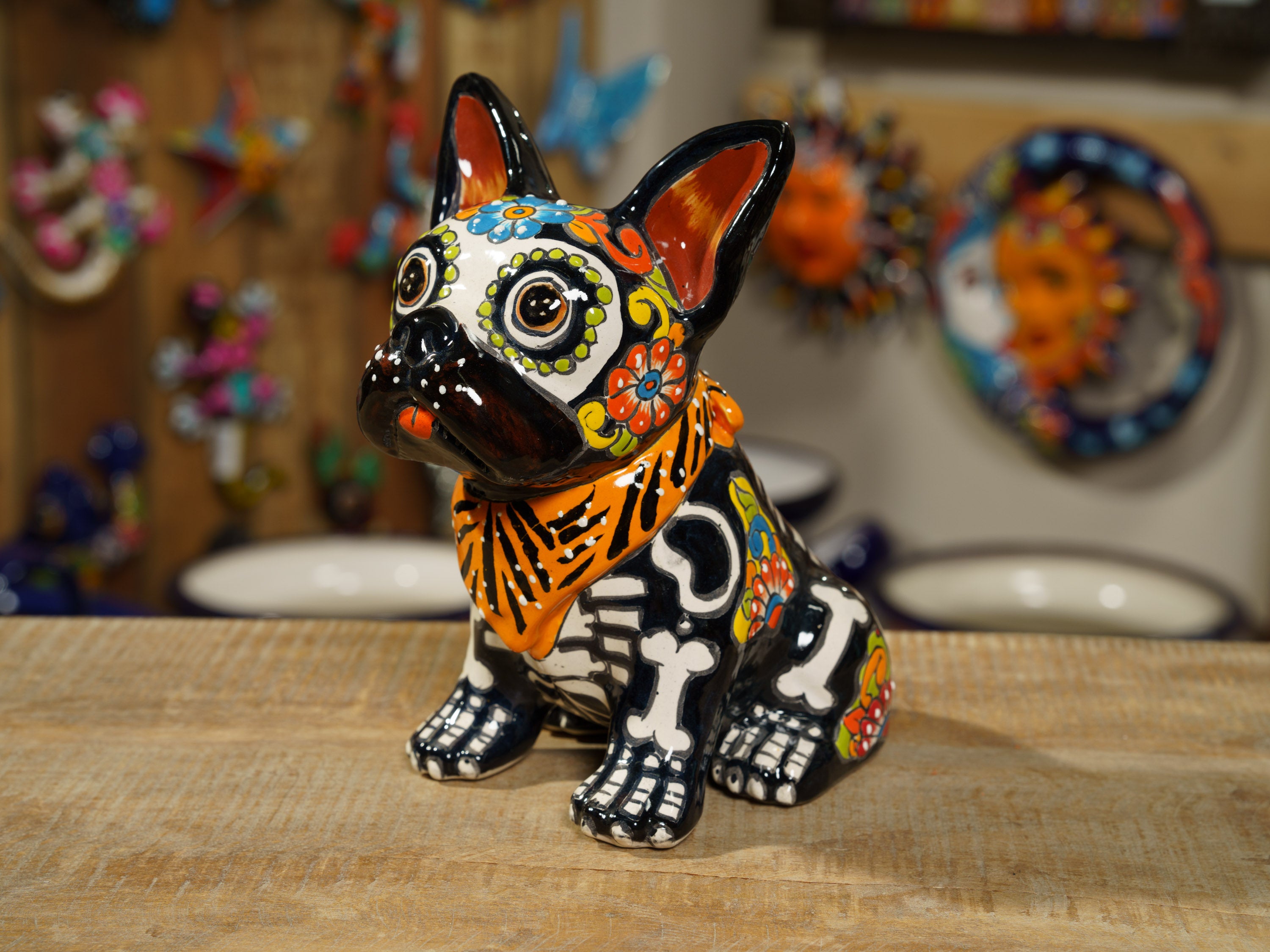 Talavera ceramic French Bulldog Frenchie Handmade in Mexico – Enchanted ...