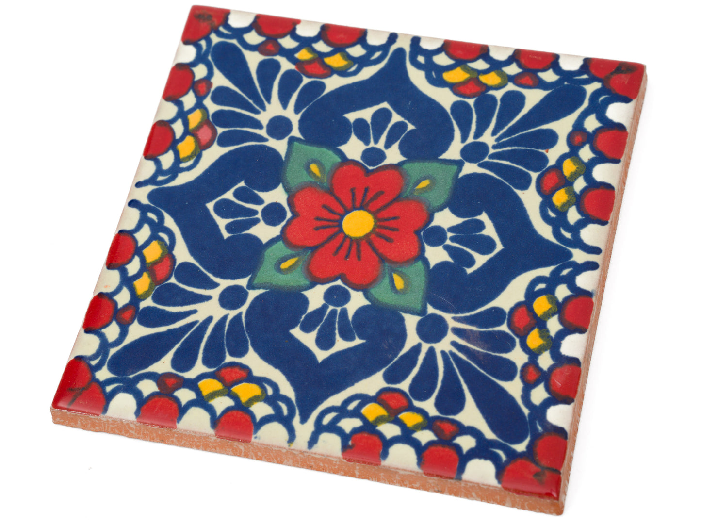 Ceramic Tiles Red Gardenia - 4 Pack