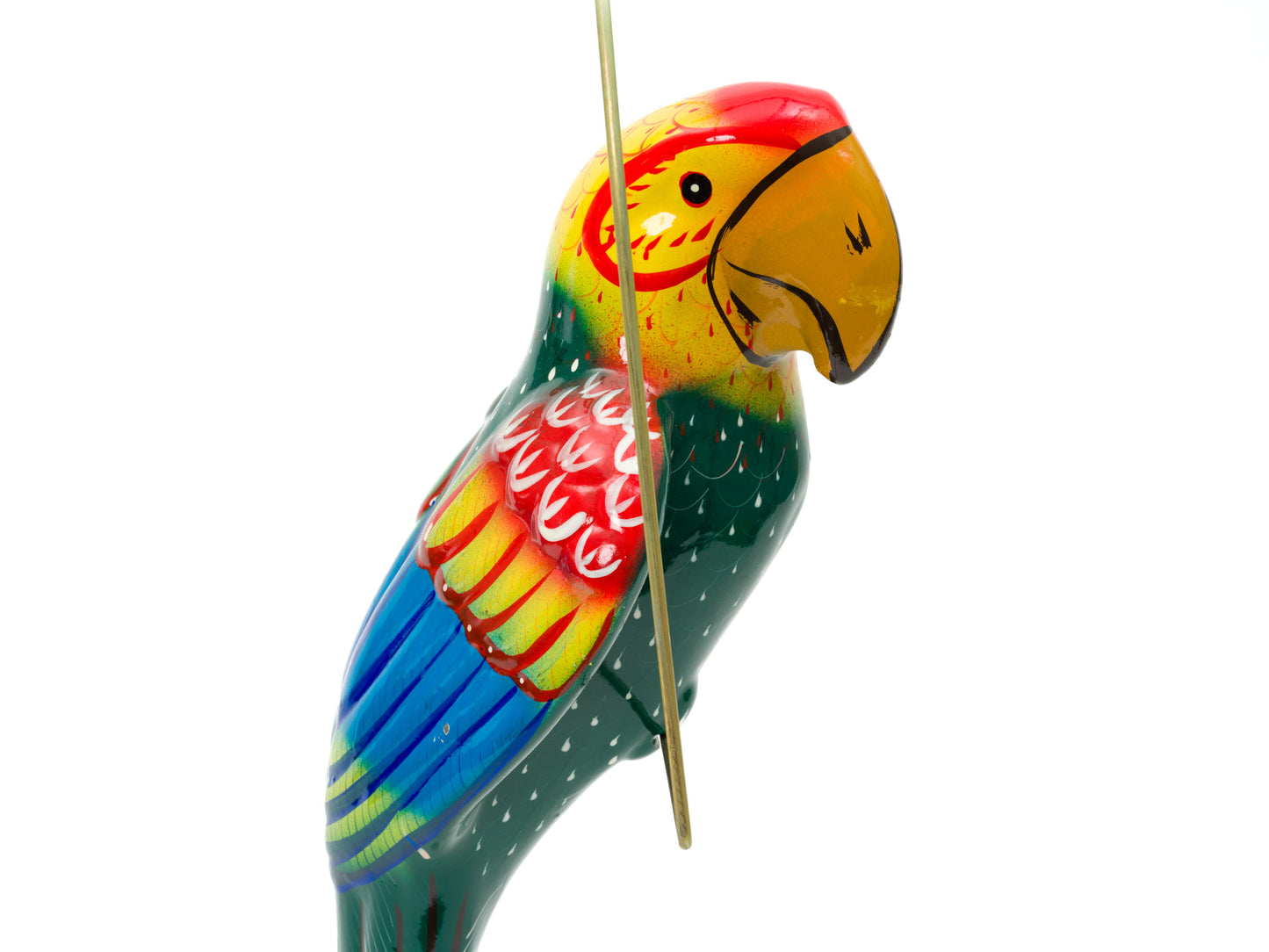 Hanging Parrot Bird  With Perch - Large