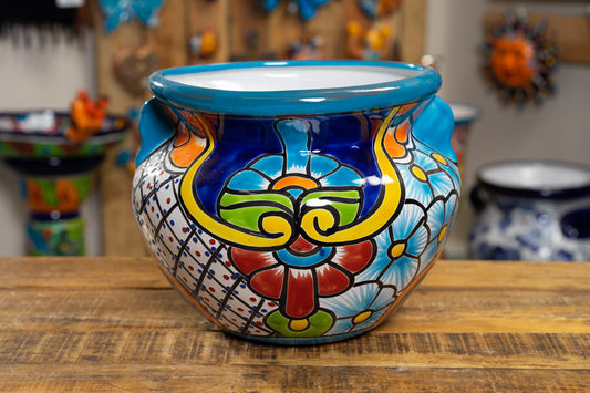 Michoacana Planter Medium - Turquoise