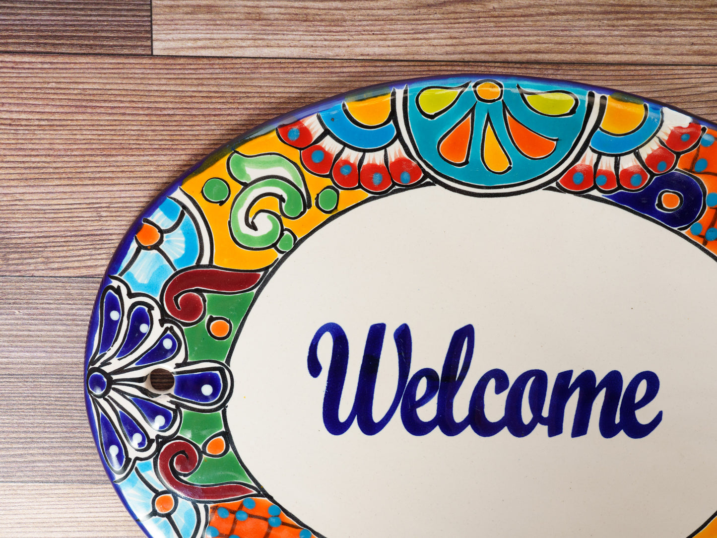 Welcome Sign Talavera Oval - Large