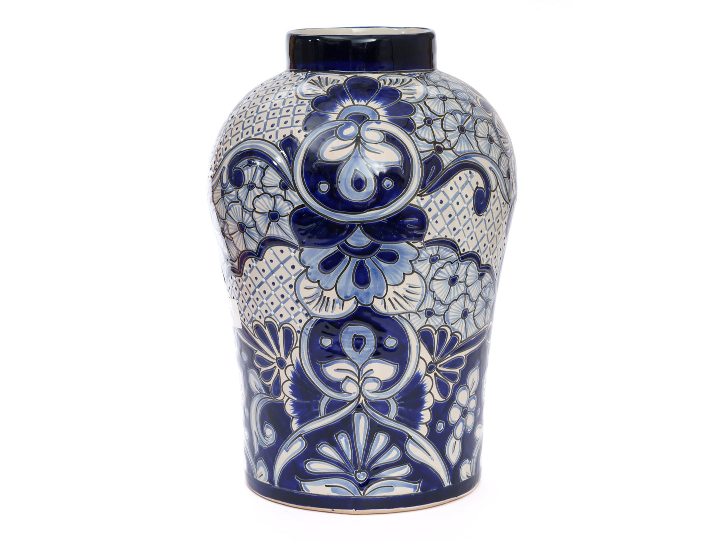 XL Statement Vase - Cobalt-White