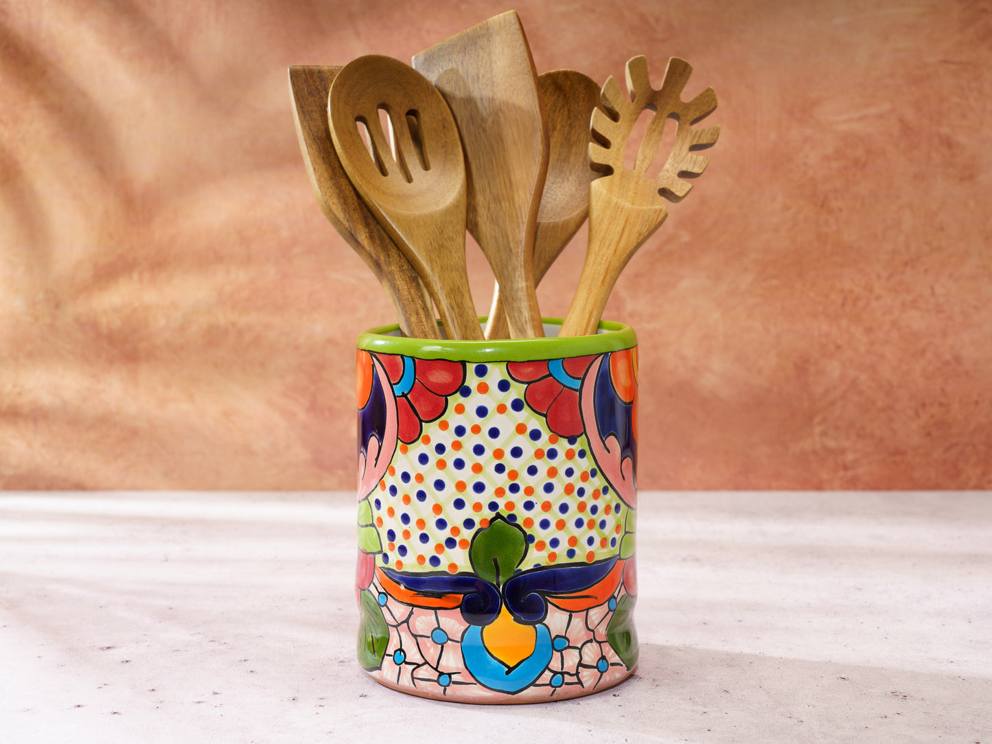 Utensil Holder - Small - Lime Green