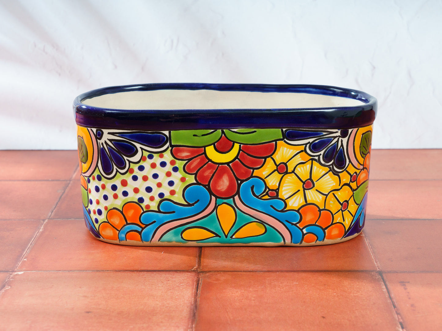 Oval Planter - Medium - Cobalt Multi - (1PC)