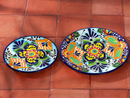 Dinner Plate Set - Multi-Color - 2 Sizes (2PC)