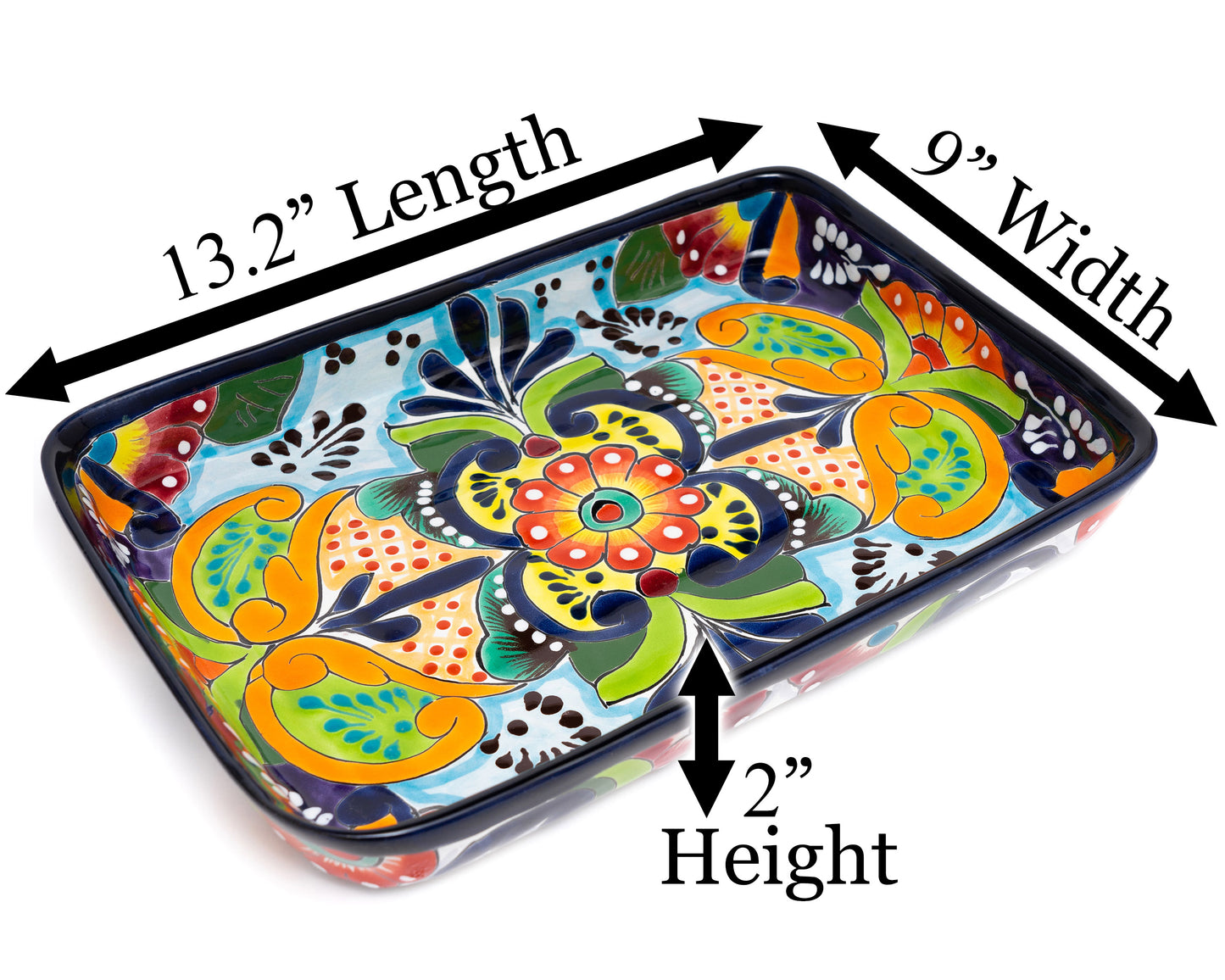 Rectangle Dish - Large - Multi-Color