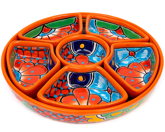 Circular Serving Set (7PC) - Orange