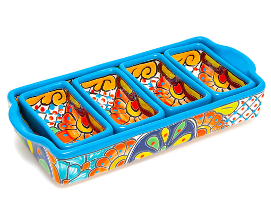 Rectangle Serving Set - (5PC) - Turquoise