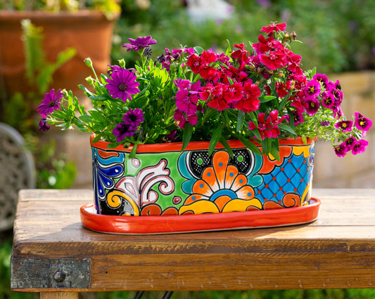 Oval Planter - Large (2PC) - Red