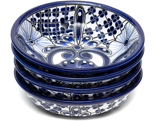 Salad Bowl (4PC) - Cobalt White