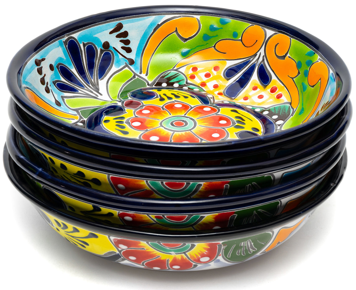 Mexican Talavera Salsa Guacamole Bowl - Pottery Dish Art | MexDecor