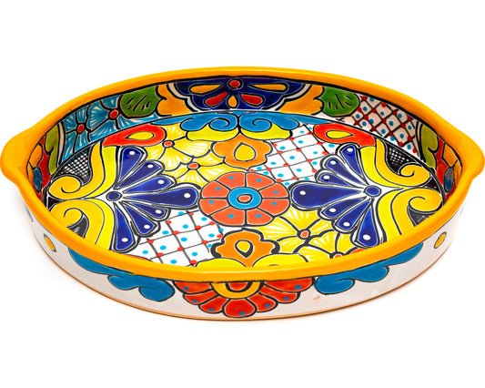 Oval Tray With Handles - Large - Marigold