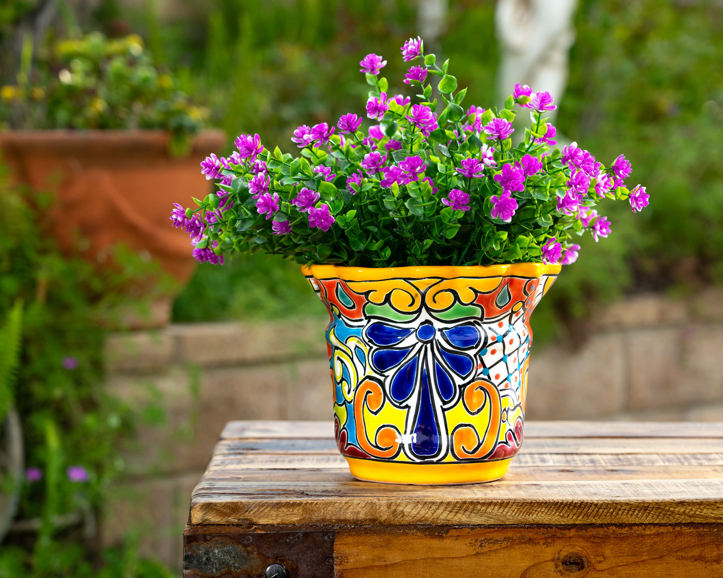 Scalloped Planter - Small - Marigold