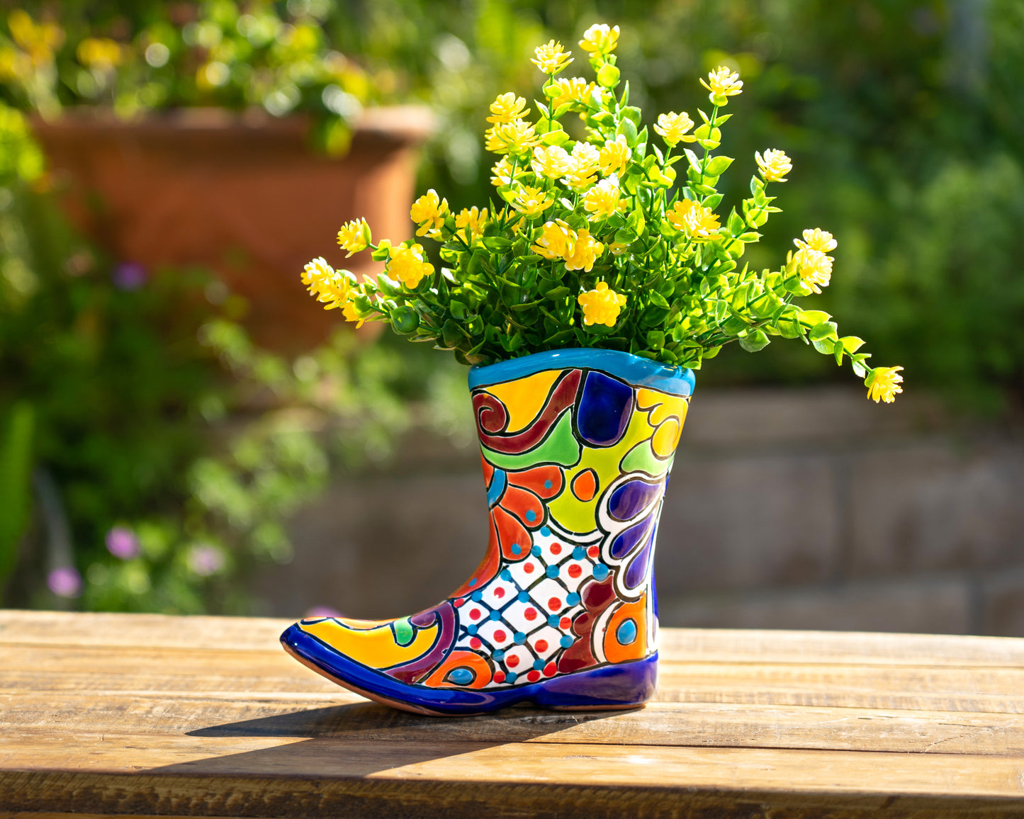 Boot Planter - Small - Turquoise