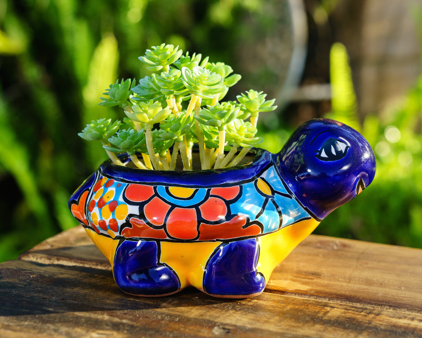 Turtle Mini Planter - Cobalt