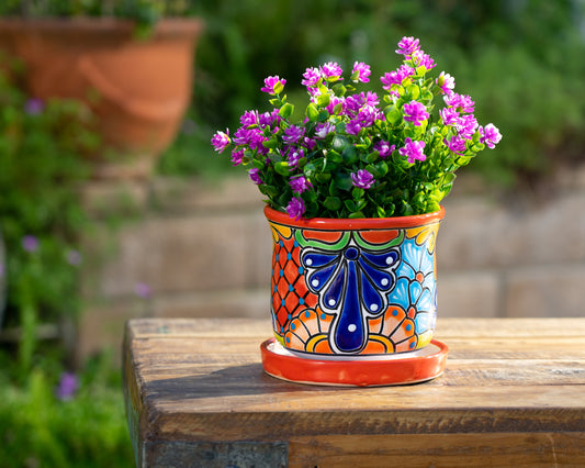 Circular Planter - Small (2PC) - Red