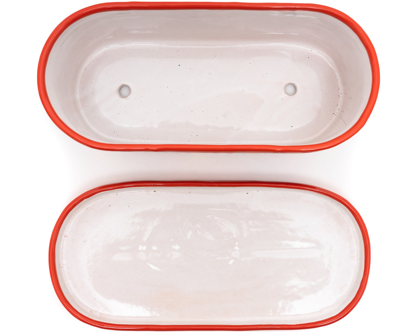 Oval Planter - Large (2PC) - Red