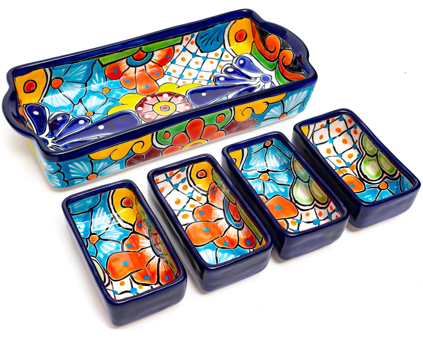 Rectangle Serving Set - (5PC) - Cobalt