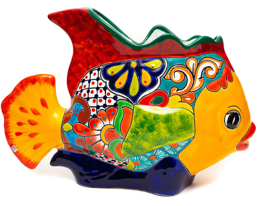 Large Fish Planter - Marigold